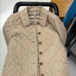 Burberry Light Tan Quilted Puffer Jacket